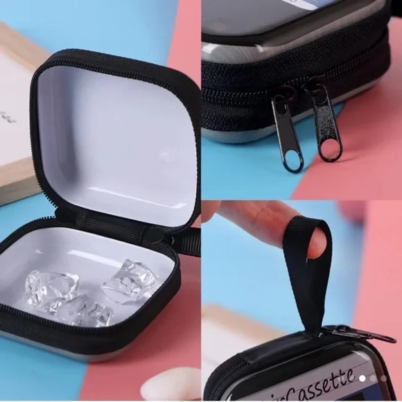 Metal Vintage Pattern Zipper Coin Purse, Mini Key Case Or Earphone Bag - Picture 2 of 2